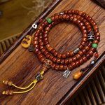 Tibetan Yak Bone & Agate Prayer Beads