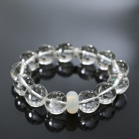 Sacred Clarity: Mount Kailash White Crystal Bracelet