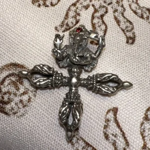 Sterling Silver Vajra Necklace